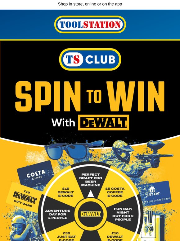 Spin to win with DeWalt