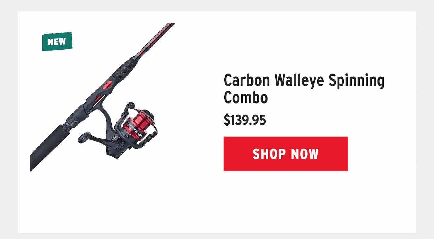Carbon Walleye Spinning Combo