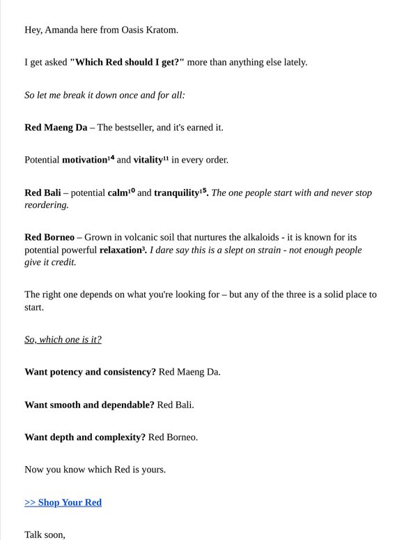 Which Red Kratom Is Right For You?
