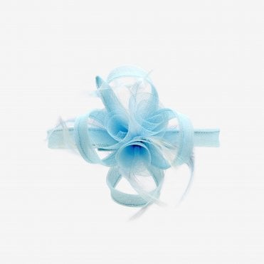 Jon Richard Small Sky Blue Clip Fascinator