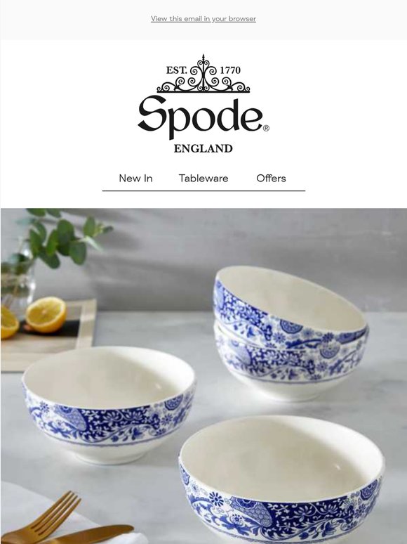 Serve Beautifully with Spode Bowls