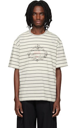 Off-White Striped T-shirt - WOOYOUNGMI