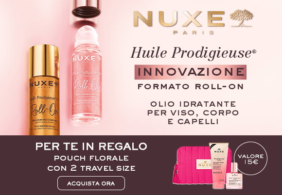 Nuxe - Acquista un prodotto della selezione e ricevi in omaggio Pouch Floreale con due Travel Size