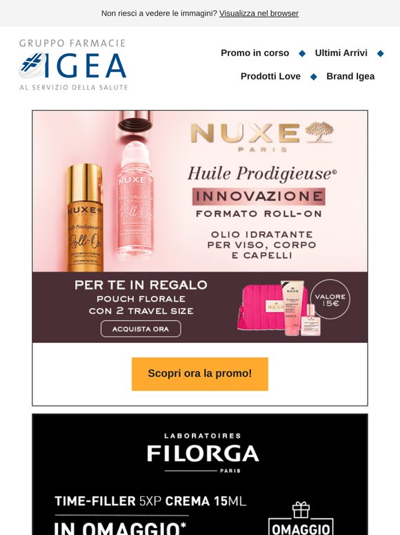 🤩Stai aspettando una promo Nuxe, Filorga? Eccola qui... e scopri anche le altre!
