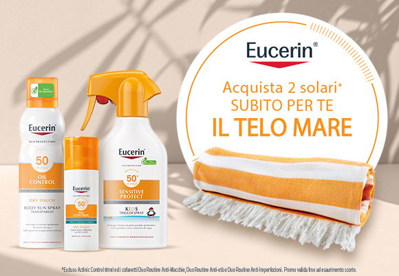 Eucerin - Acquista due prodotti della selezione e ricevi in omaggio il telo mare