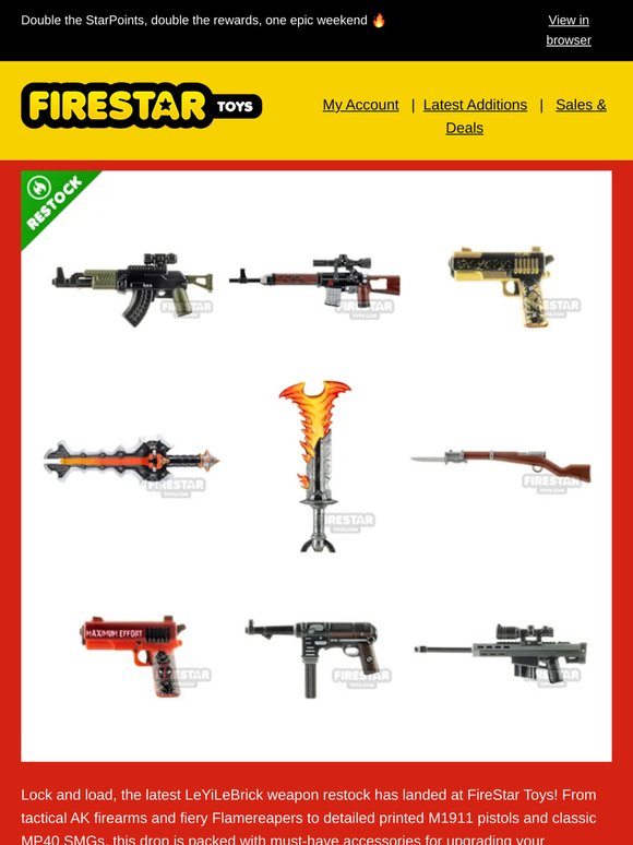 Restocked & Ready: M1911 Pistols, MP40 SMGs and More 🔥
