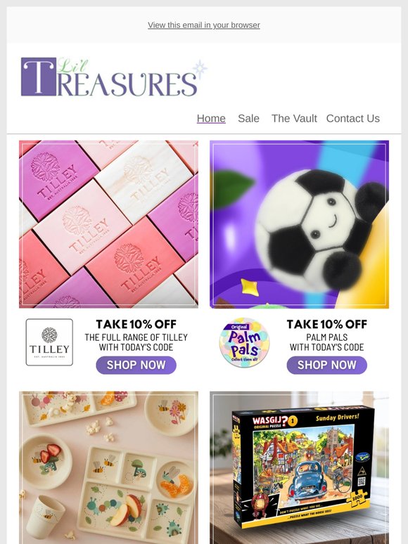 On Sale Tonight 💜 Tilley Soaps | Palm Pals | Pilbeam | Wasgij