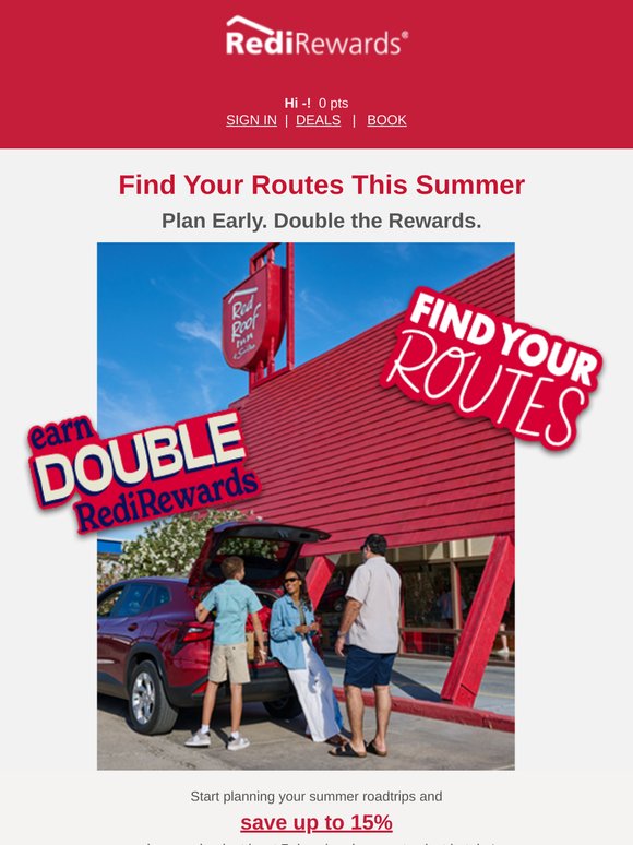 Early Bird Deals Just for You (Plus, Double Points)