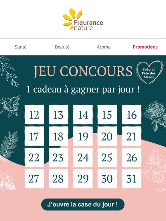 Un cadeau à gagner par jour : à vous de jouer !