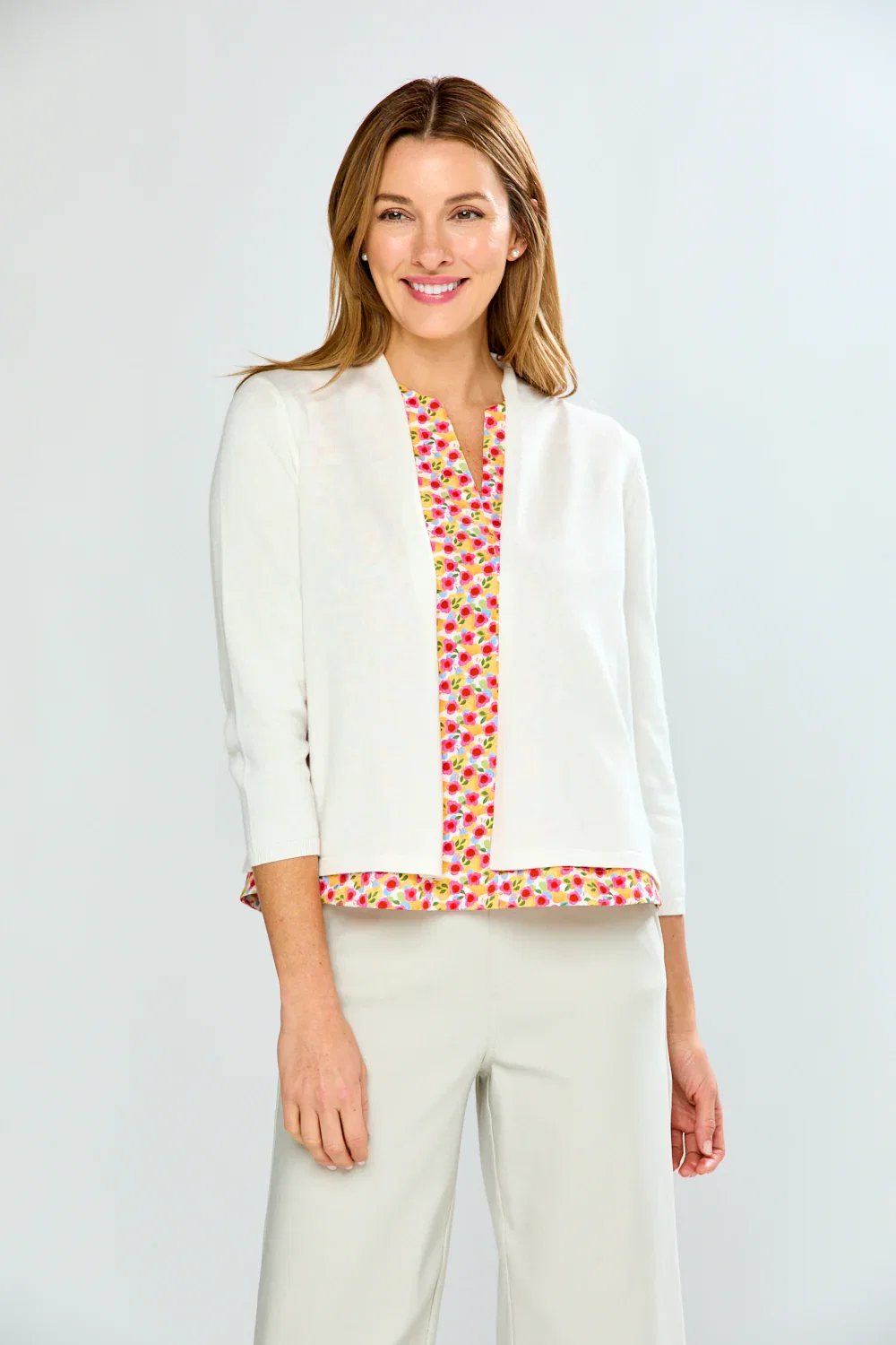 Image of The Jackie Cardigan in White