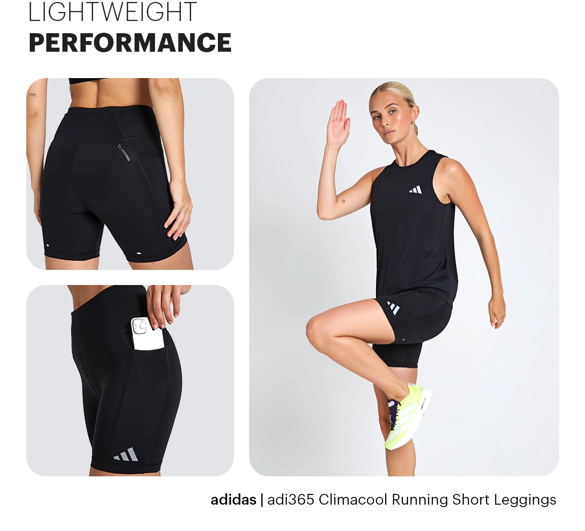 adidas - adi365 Climacool Running Short Leggings