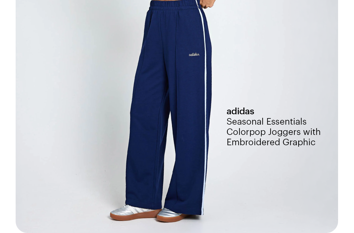 adidas - Seasonal Essentials Colorpop Joggers with Embroidered Graphic