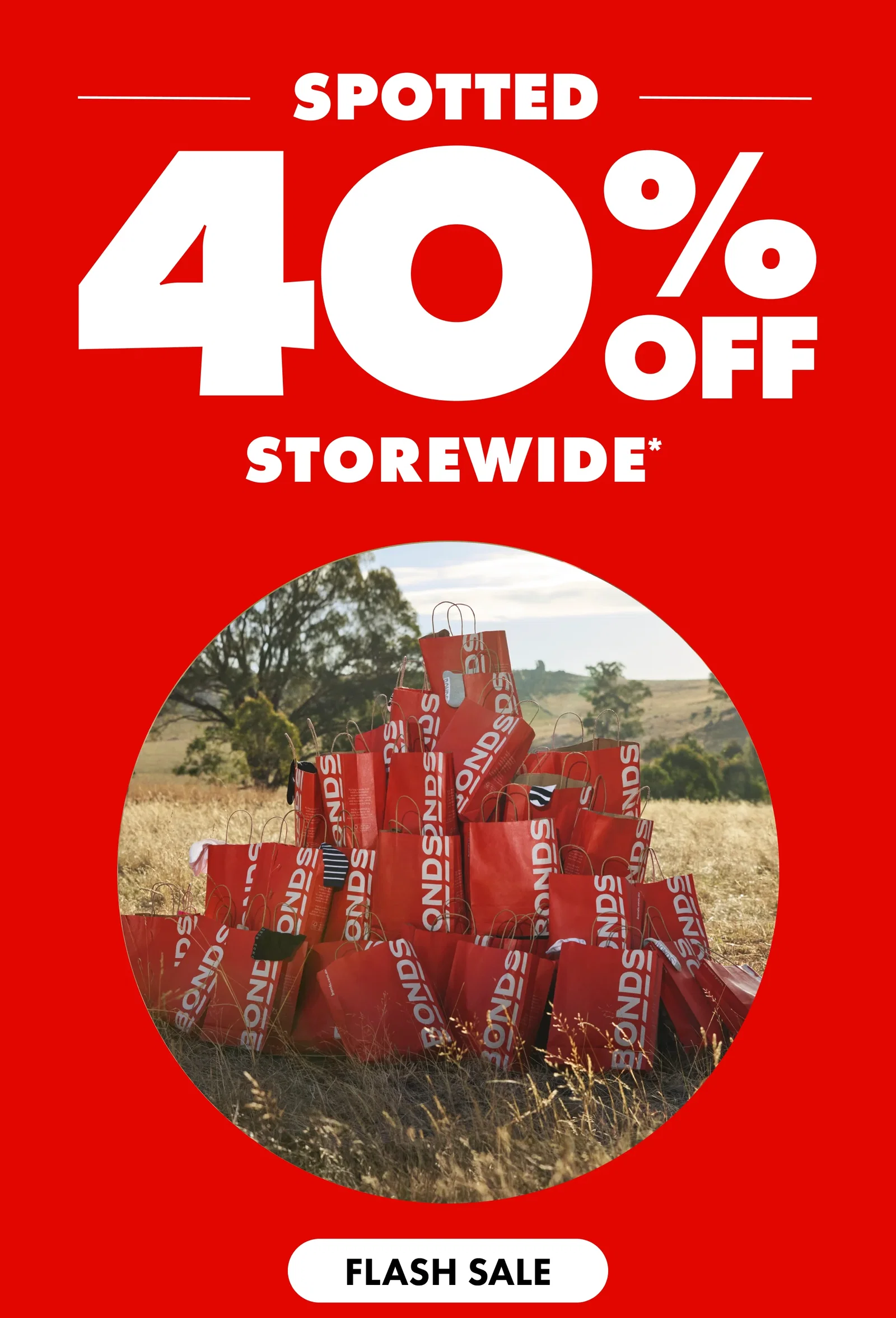 Spotted 40% Off Storewide.