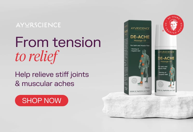 Ayurscience De-ache Pain Relief Massage Oil. Shop now