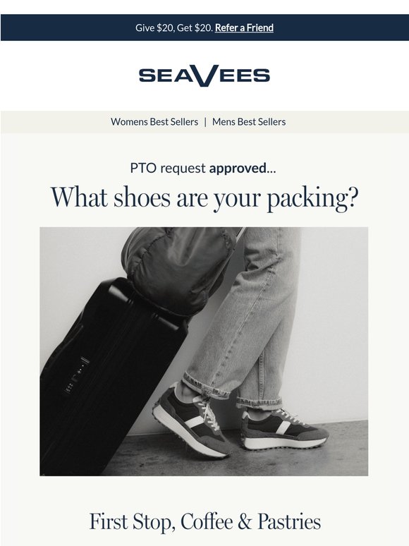 PTO Request Approved: What Shoes Are Your Packing?