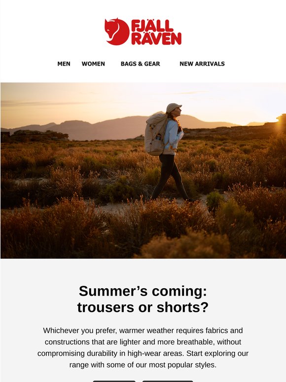 Summer-ready trousers & shorts