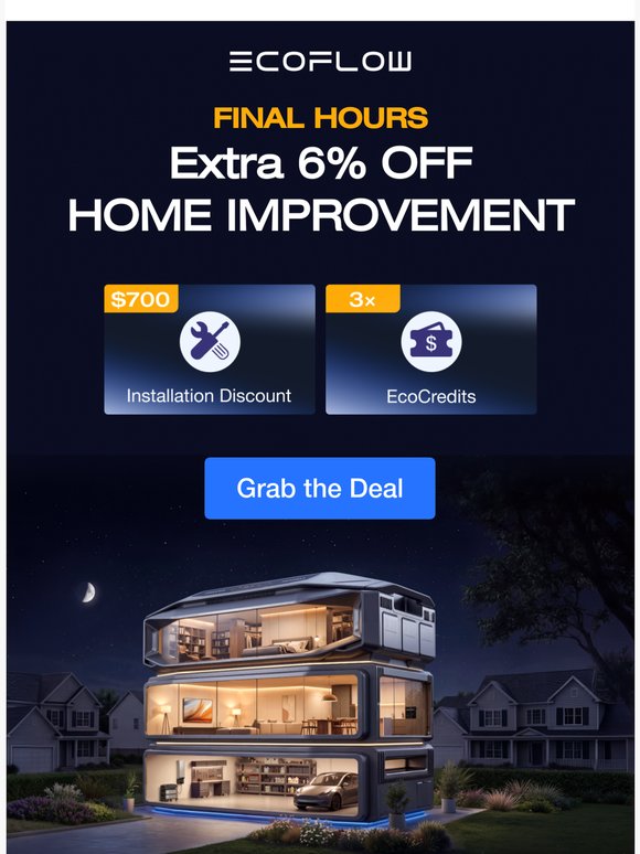 Last Chance: 6% OFF Whole-Home Backup Power
