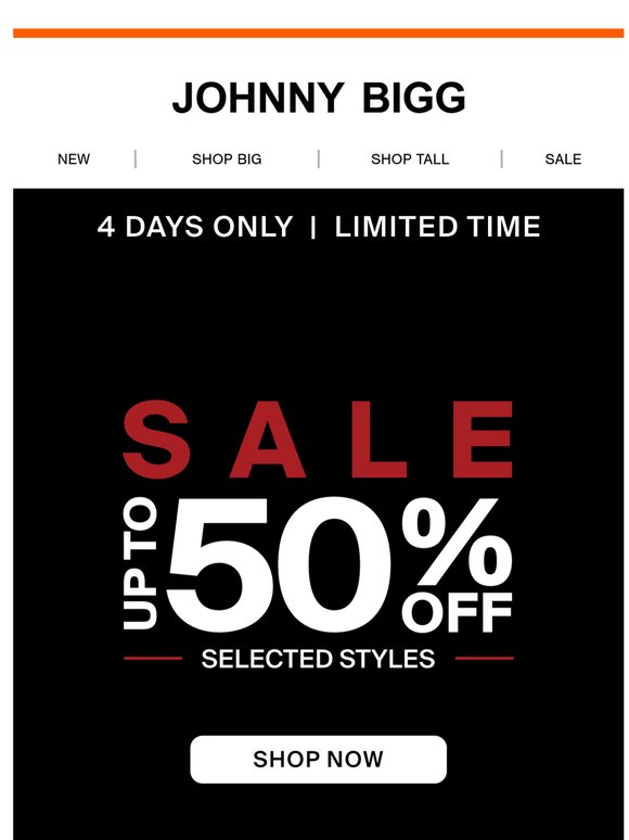 Don’t Ask Why. Just Shop 25-50% OFF* 🔥