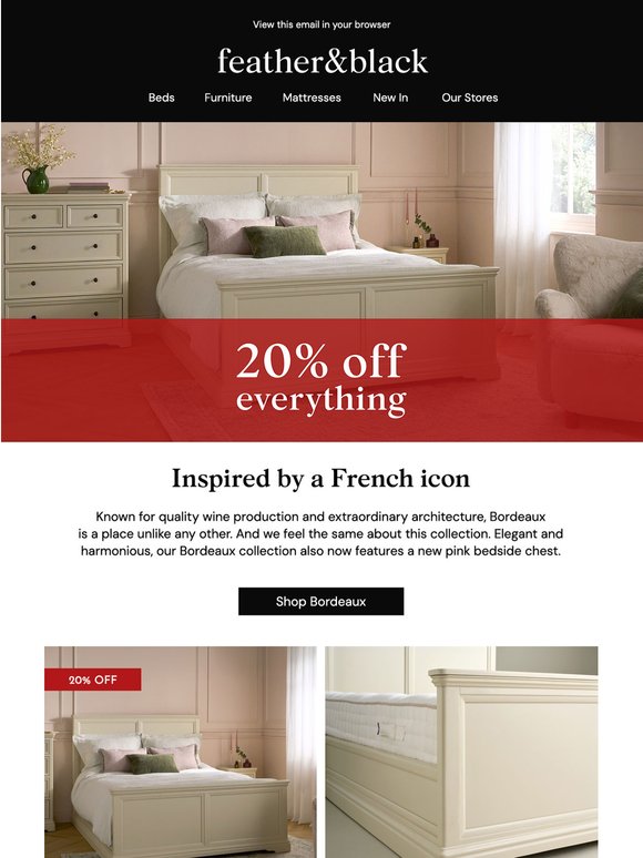 20% off the Bordeaux collection