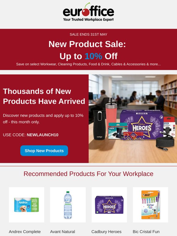 Discover amazing new products and save 10%