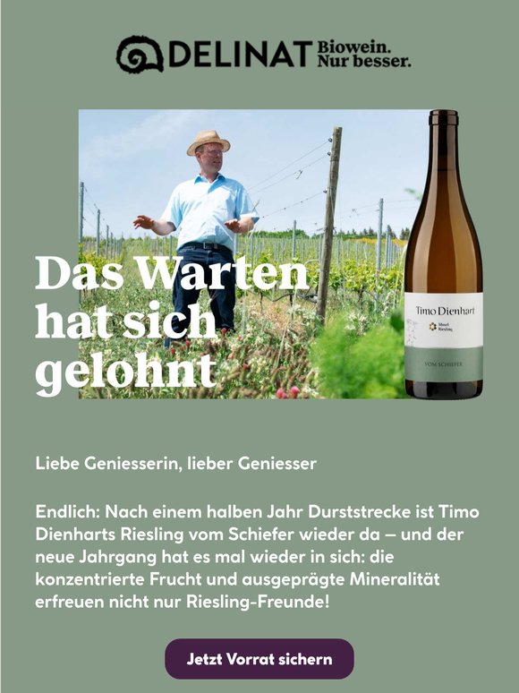 Empfehlung aus dem Einkauf: der neue Riesling vom Schiefer
