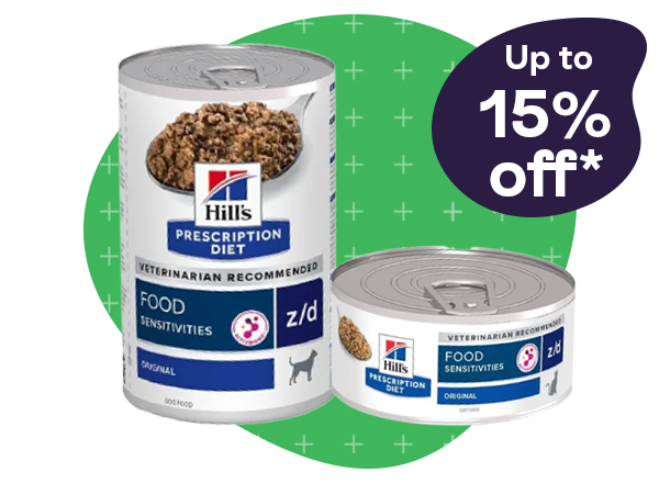 Up to 15% off selected Hills Prescription Diet foods