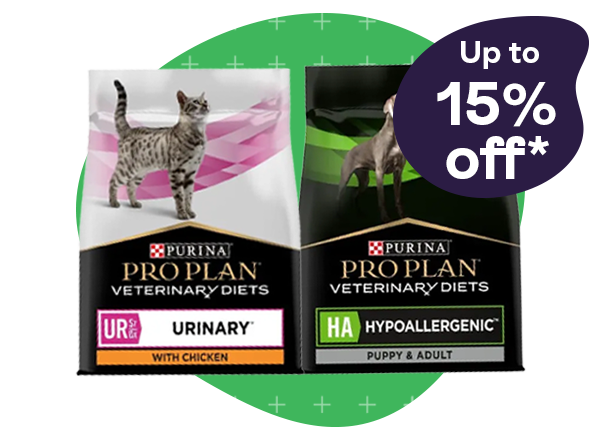 Up to 15% off selected Purina VEF foods 