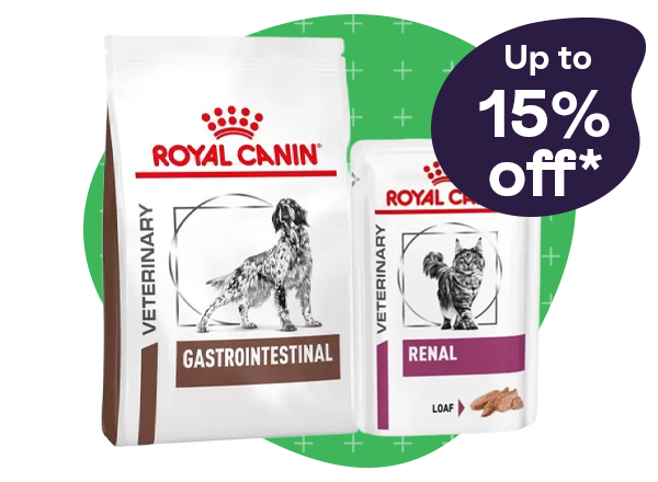 Up to 15% off selected Royal Canin veterinary foods