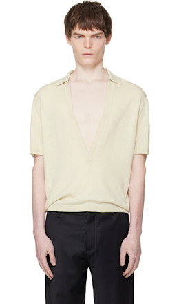 Off-White Short-Sleeved Polo - LGN Louis Gabriel Nouchi