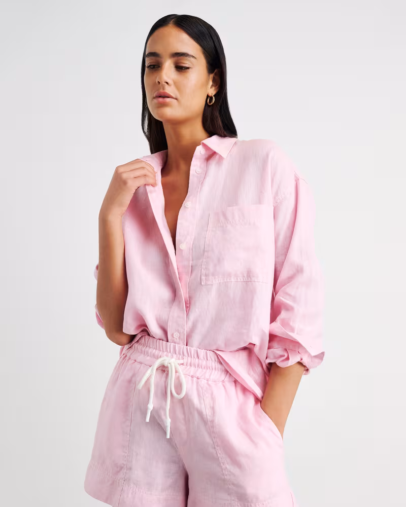 Image of Gigi Linen Relaxed Shirt