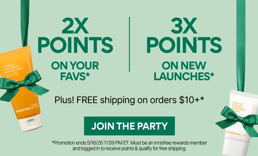 3X POINTS ON NEW LAUNCHES + 2X POINTS ON FAVS