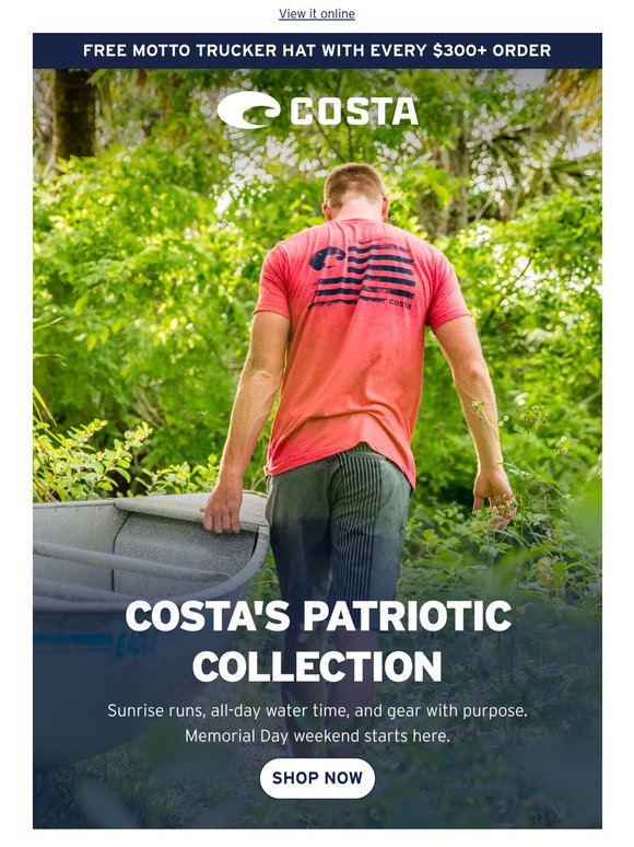 Show up to Memorial Day in our Patriotic Collection