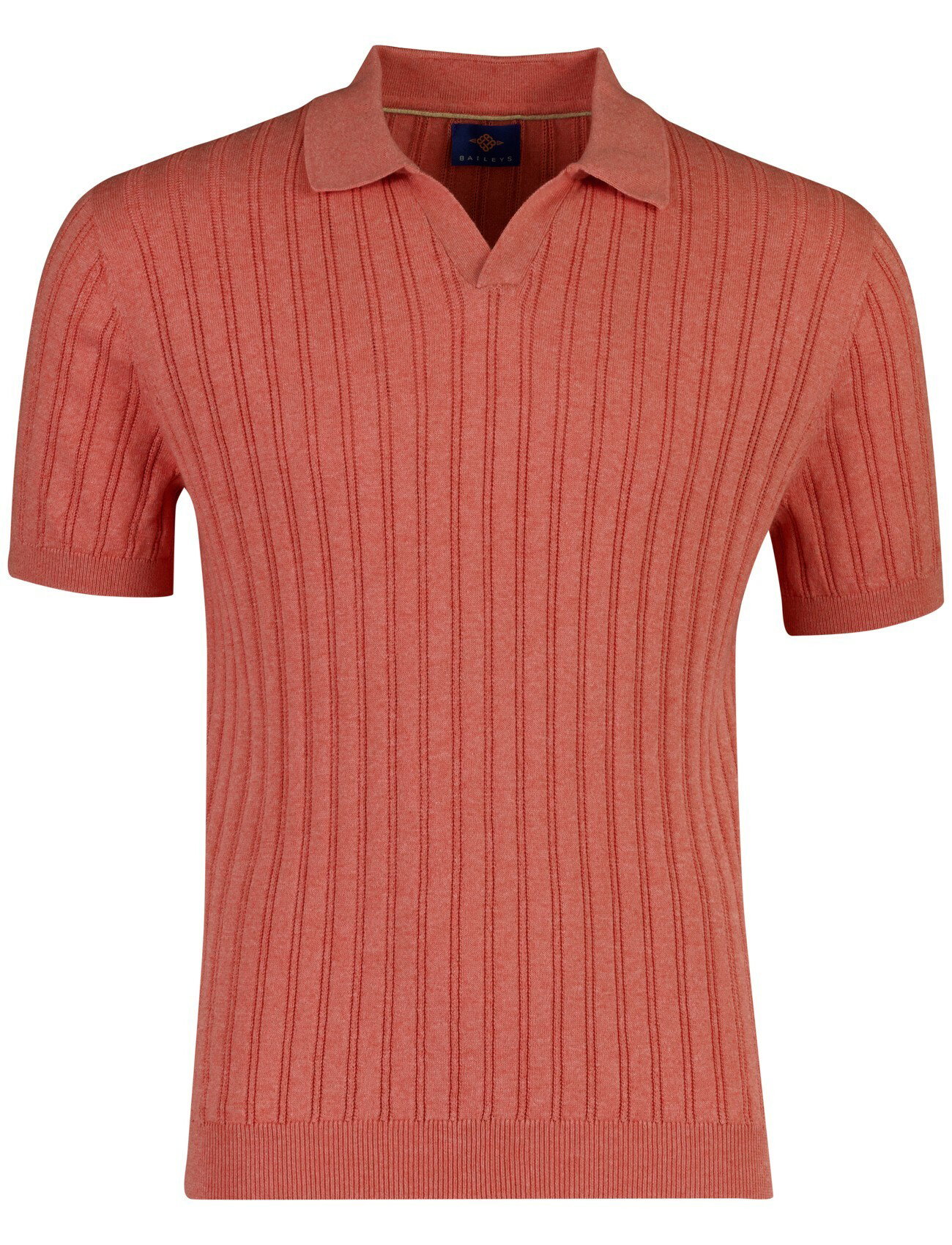 Polo Baileys v-hals gestreept normale fit rood