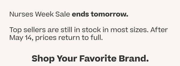 SHOP UP TO 20% OFF FOR NURSES WEEK