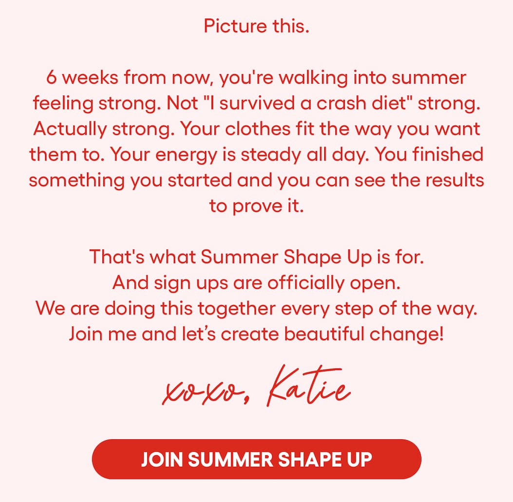 Join Summer Shape Up