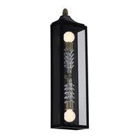 Midsummer 2 Light 34 inch Matte Black Outdoor Wall Sconce by Kalco