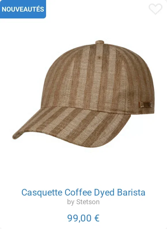 Casquette Coffee Dyed Barista by Stetson