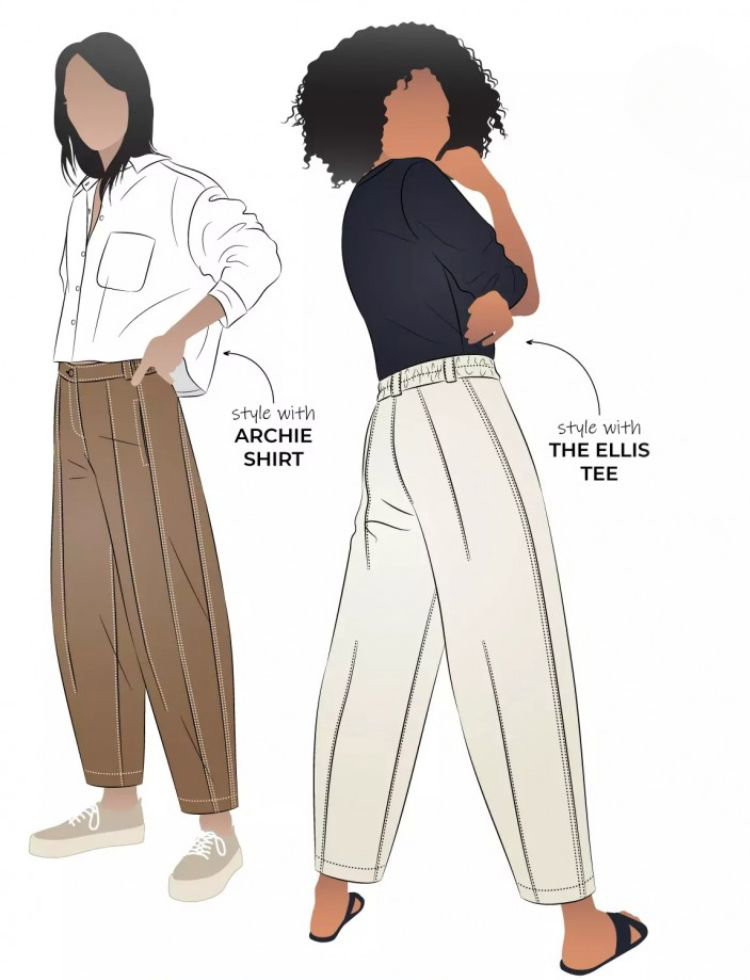 Style Arc Paper Sewing Pattern Twig Pants