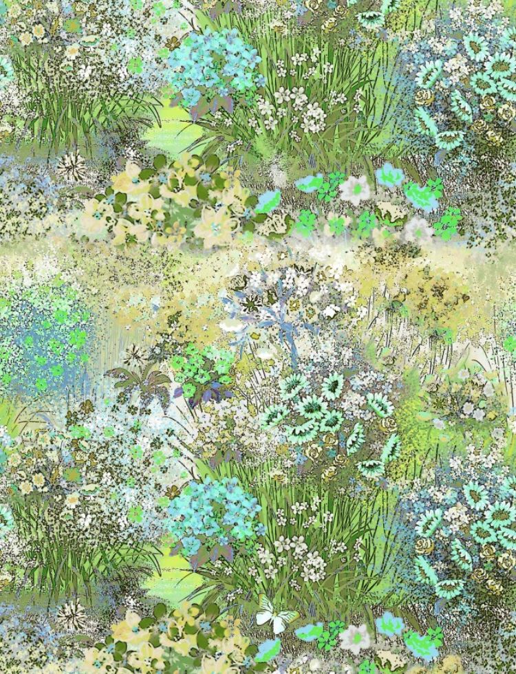 Minerva Exclusive Wildflower Fusion POD Fabric Lichen