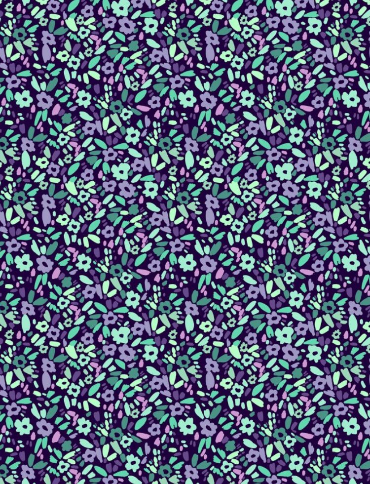 Minerva Exclusive Gerbera Garden Fabric Mint