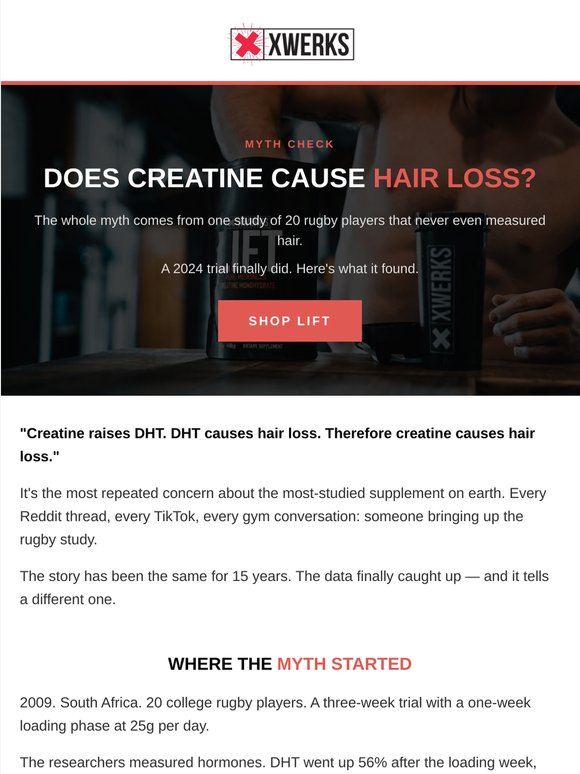 Does creatine cause hair loss?