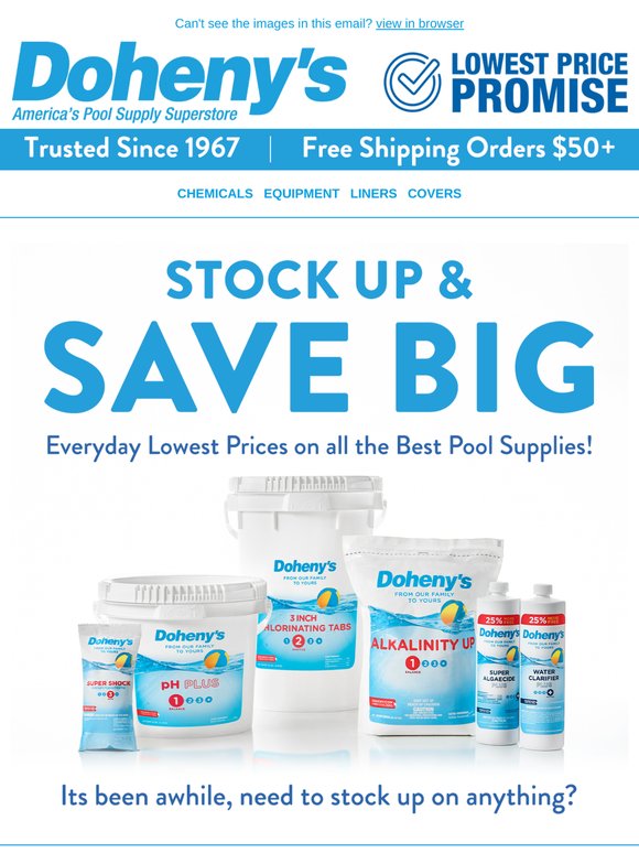 🌞 Everyday Lowest Prices on Pro-Grade Pool Supplies