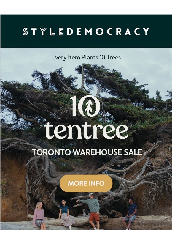 Tentree Warehouse Sale: Up to 70% off Sustainable Clothing & Accessories