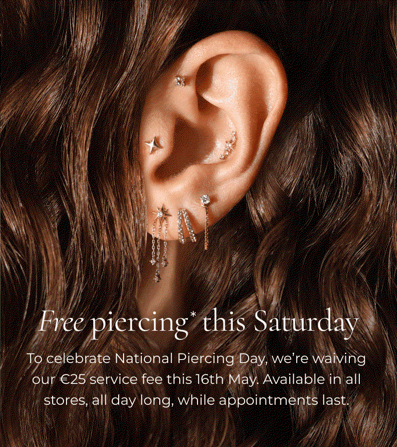 Free piercing* this Saturday
