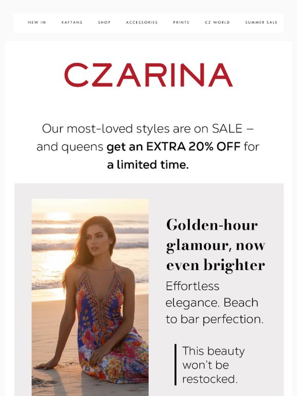 An Extra 20% Off Sale — Starts Now