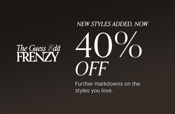 Shop 40% Off Selected Styles. Limited time only.