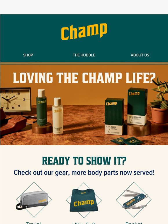 Champ From Head, To Head, To Toe.