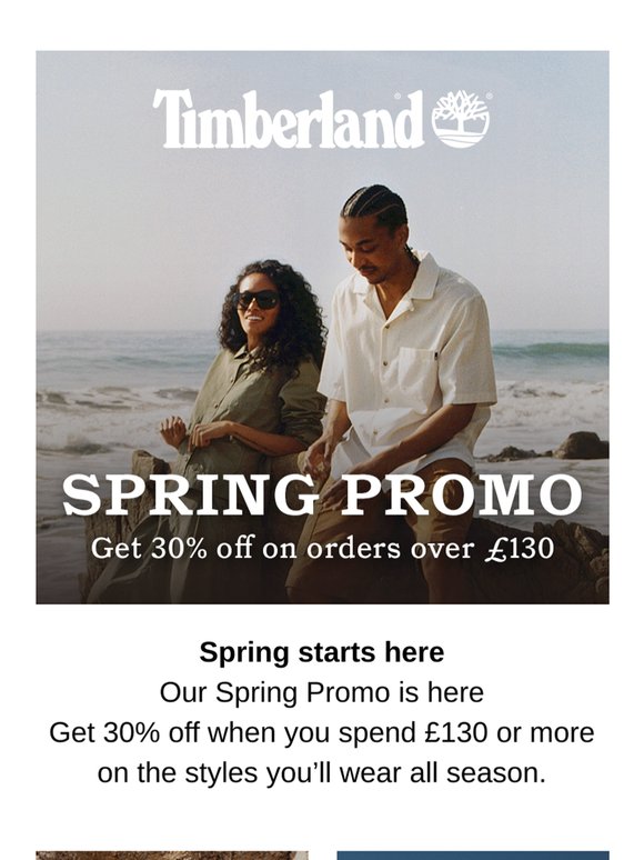 30% off when you spend £130+