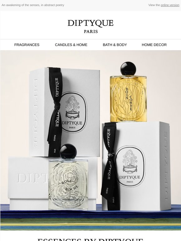 Rediscover Diptyque's exclusive fragrances