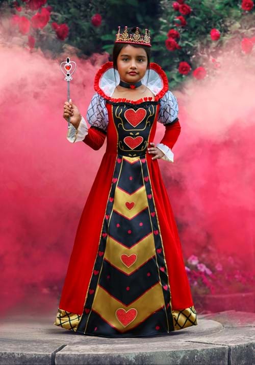 Premium Queen of Hearts Costume for Girls